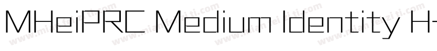 MHeiPRC Medium Identity H字体转换